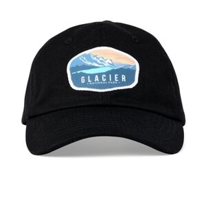 Landmark Men's Six-Panel Adjustable Cap Black Glacier